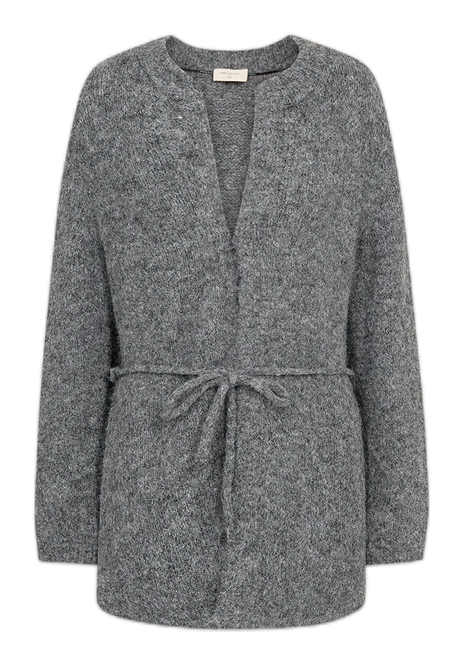 FREEQUENT FQGrslulu-Cardigan Dark Grey Melange