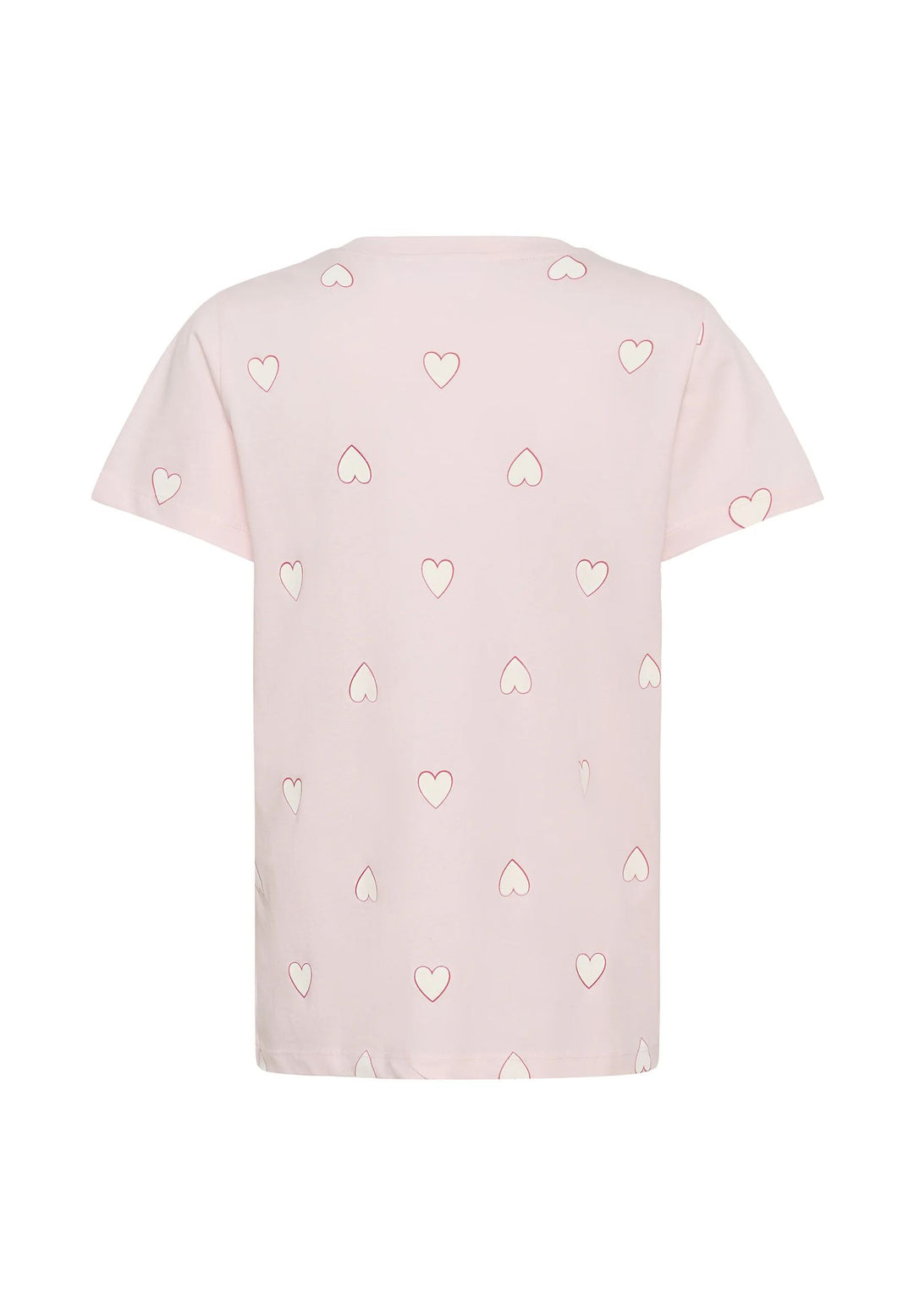 SAINT TROPEZ PixilinaSZ T-Shirt Barely Pink White Big Heart