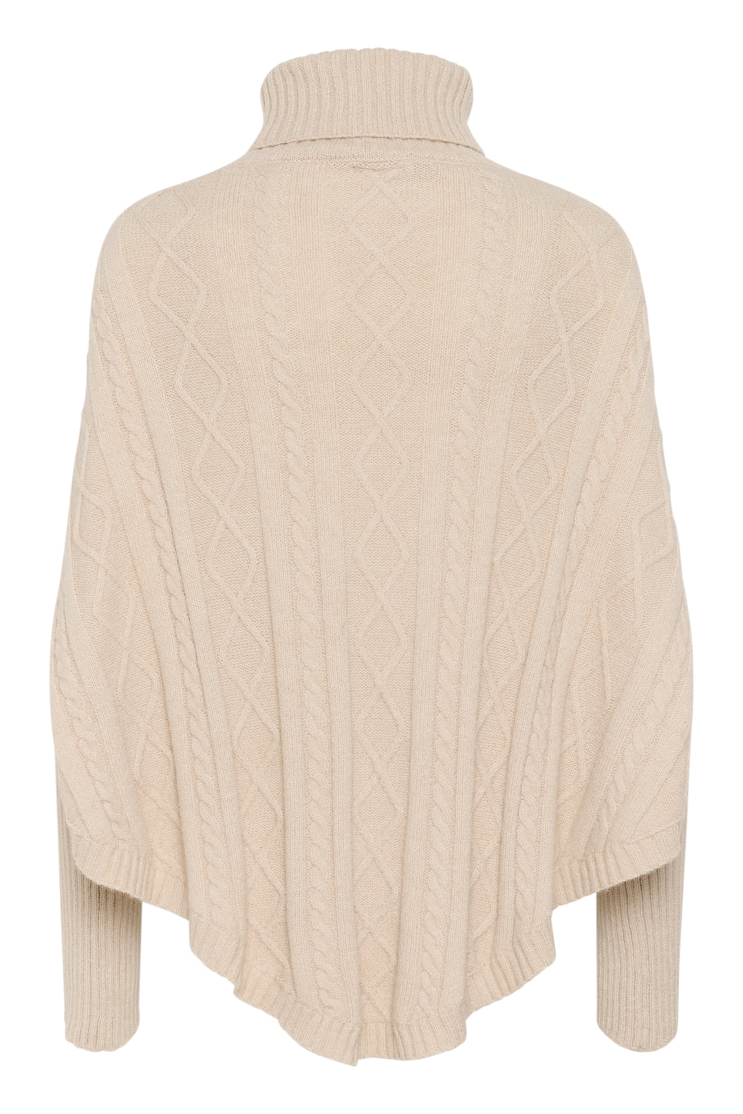 CREAM CRCaba Knit Poncho Oat Melange