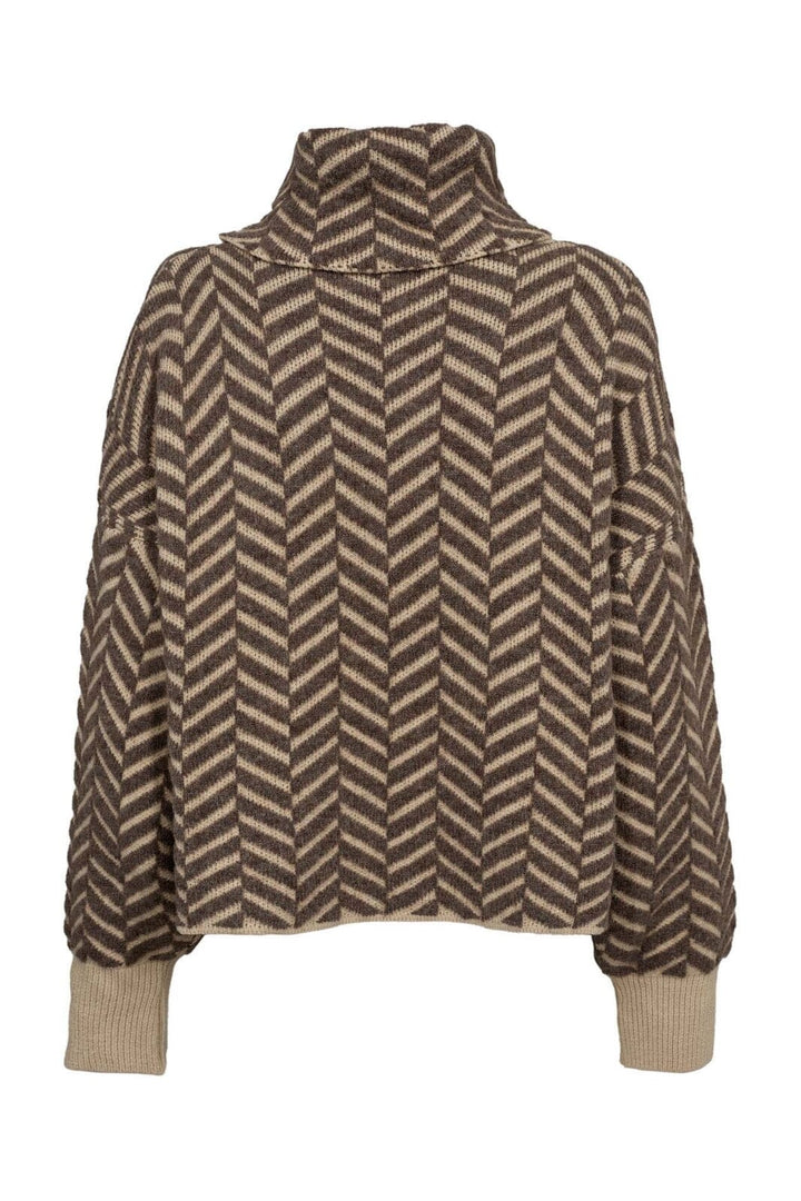 GOSSIA GinaGo Sweater Sand Brown Mix